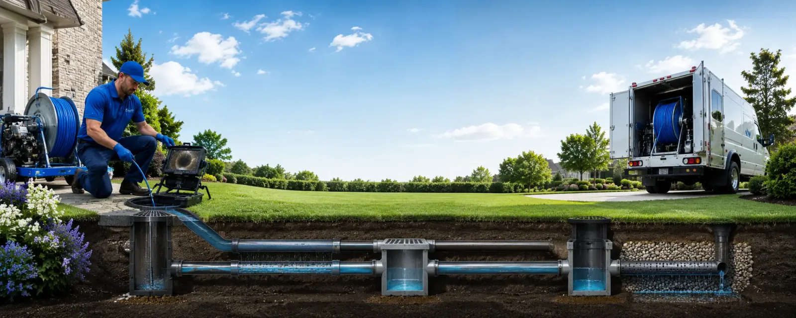 Outdoor drain cleaning information for Hancock, NY